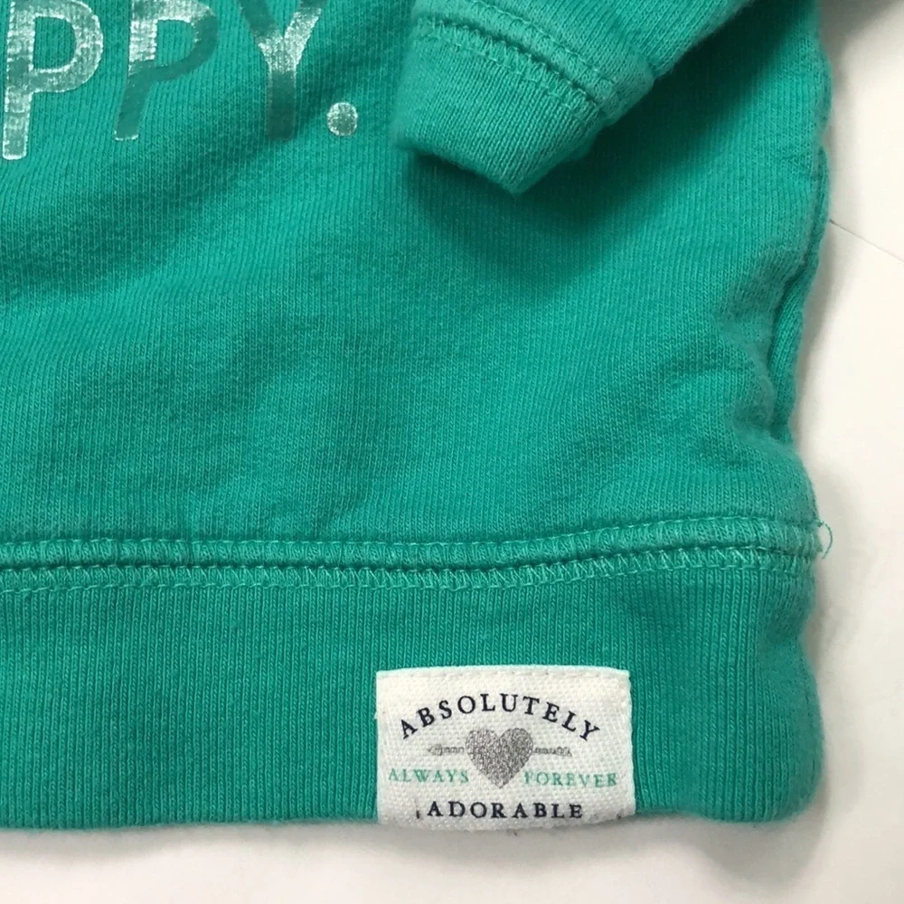 3/$25.00 CARTERS GREEN SWEATSHIRT
